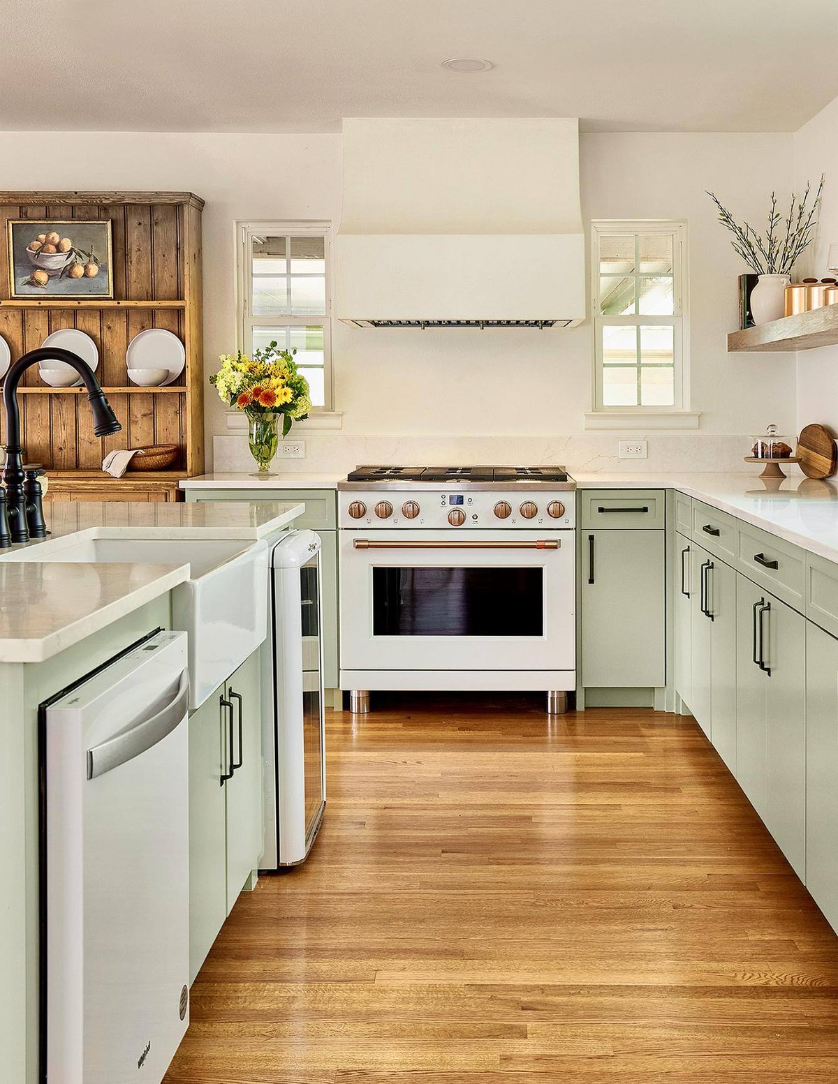 Sardone | McLain kitchen renovation with large island and flat panel cabinetry in Dallas, TX