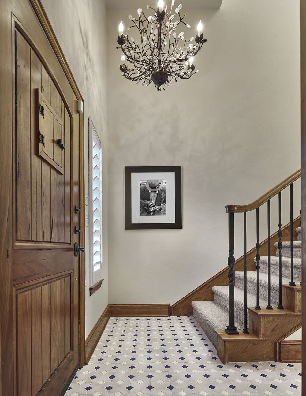 Entryway to remodeled home in Dallas, TX by Sardone | McLain